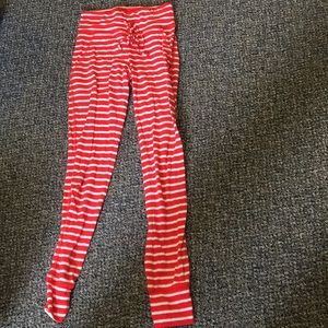 XS Red and white striped Aerie Pajama Pants!